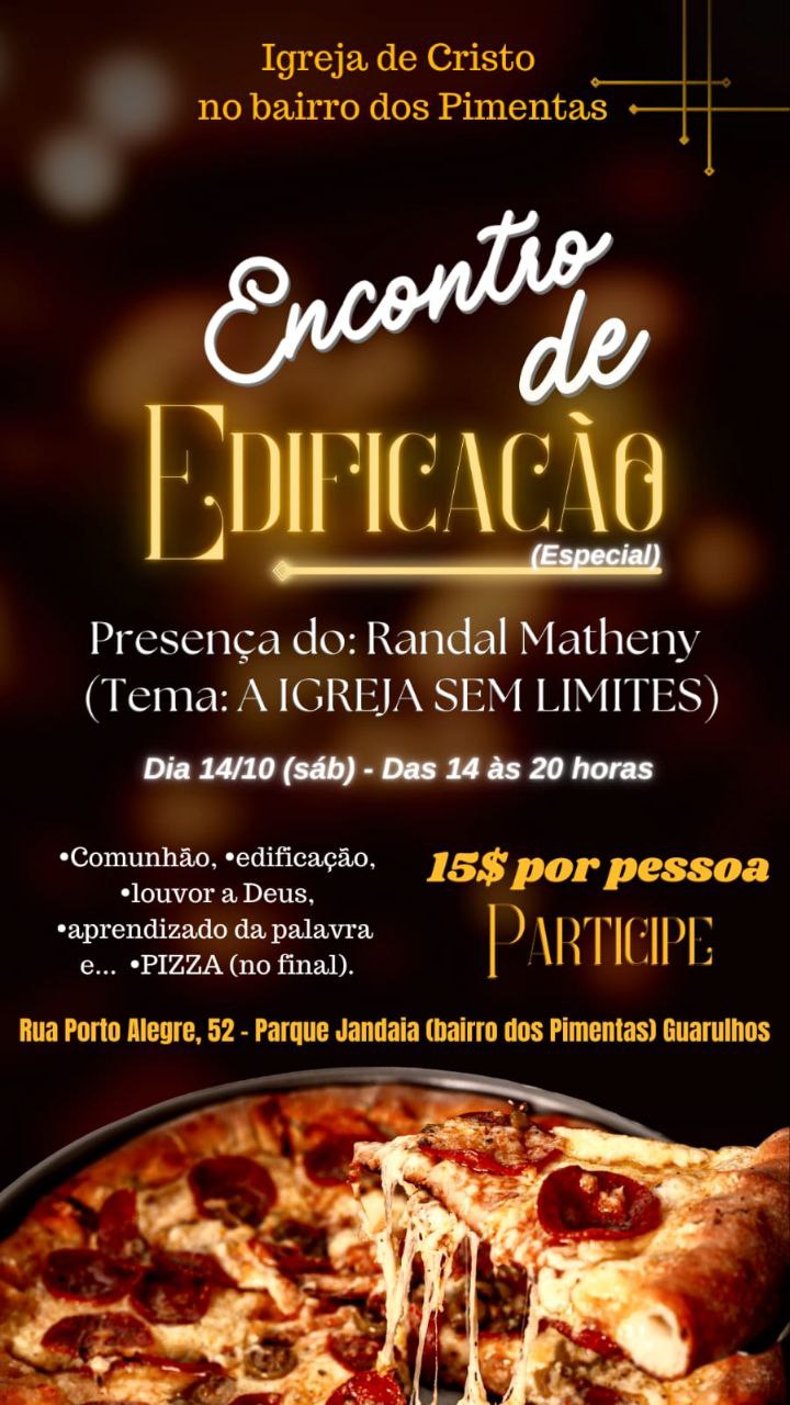 Igreja sem limites Participe no sábado Cristãos